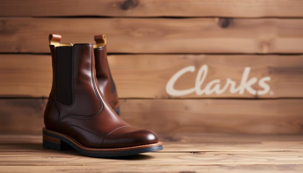 Comfortable leather boots from Clarks