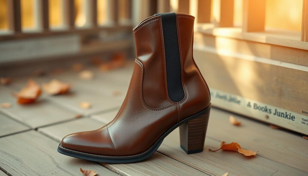 Trendy leather boots